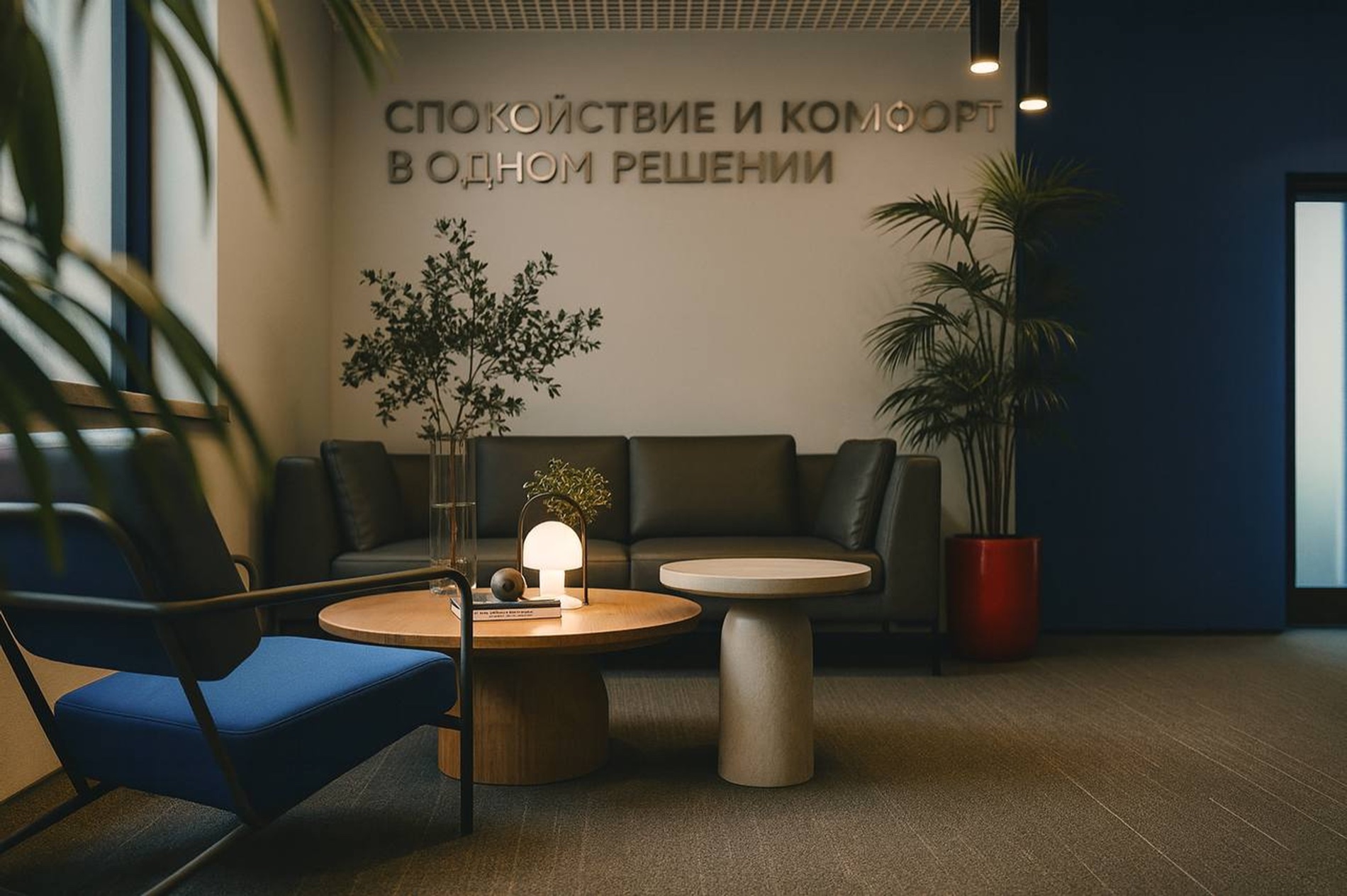 Корпоративный офис — витрина технологий — 02 lounge area