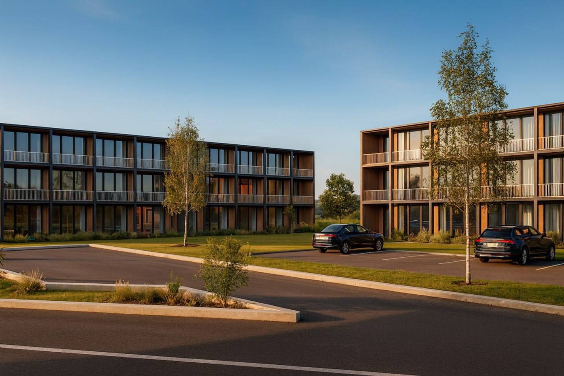 Галерейный жилой комплекс — 04 exterior parking