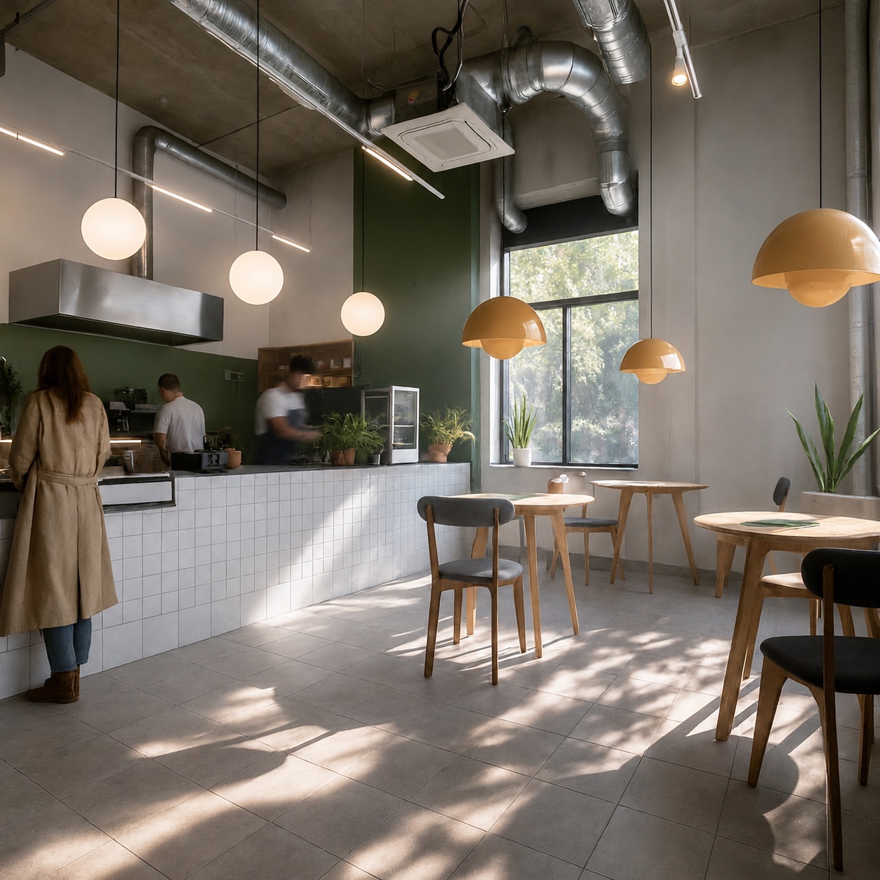 KAEF — кафе здорового питания — 01 cover cafe interior
