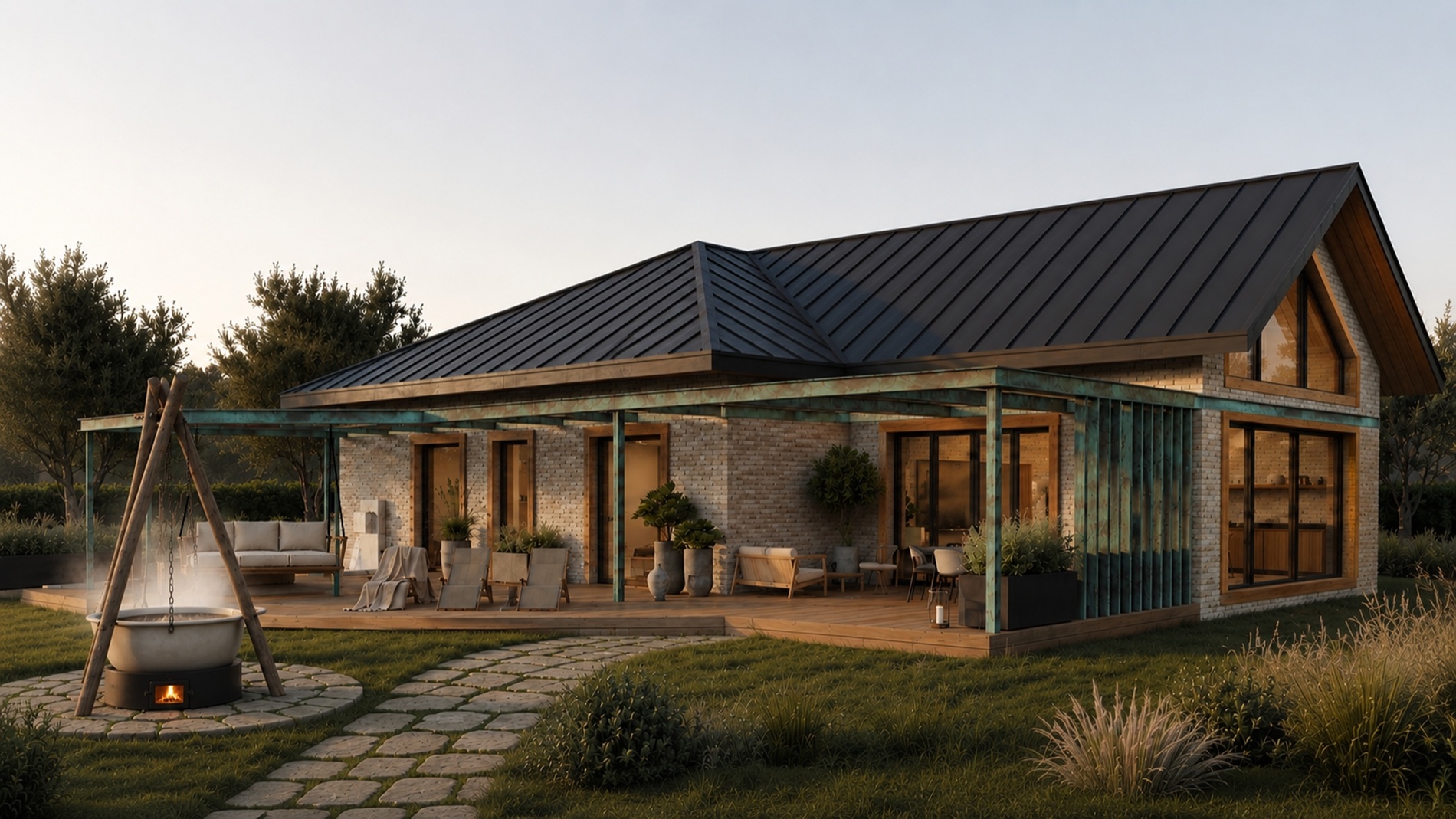 Дом отдыха и восстановления — 05 exterior terrace