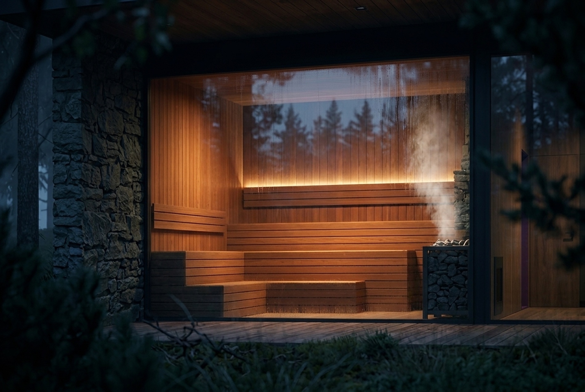 Банный павильон для дружеских встреч — 05 sauna exterior